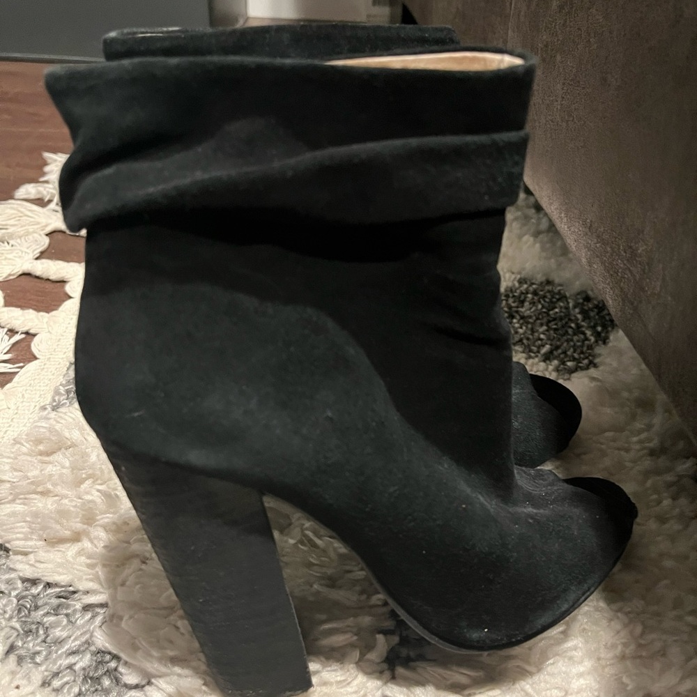 Kristin Cavallari for Chinese Laundry Ankle Boots Peep Toe - Black - 5.5